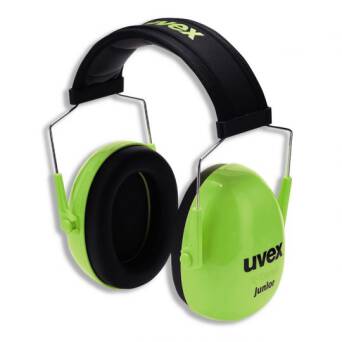 Ochrona uszu UVEX KJunior Lime nauszniki dla perkusisty