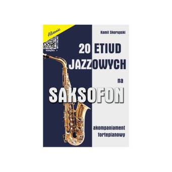 Książka 20 Etiud jazzowych na saksofon - akompaniament fortepian