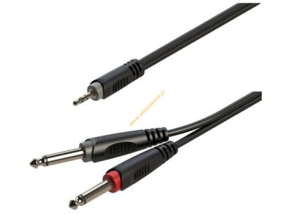 JACK 3,5mm stereo - 2x JACK 6,3mm mono