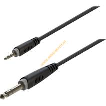 JACK 3,5mm stereo - JACK 6,3mm stereo 