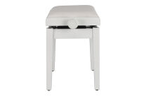 Ława do pianina Deluxe Autolift Vinyl Biały mat Siedzisko białe GEWA - 11