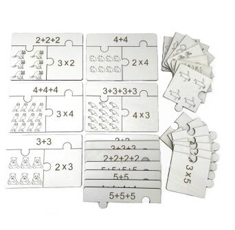 Drewniane puzzle matematyczne zabawka edukacyjna