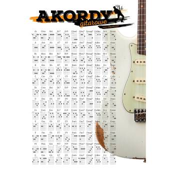 Plakat AKORD akordy gitarowe A33B