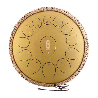 Round tongue drum 14" 13 ton Hluru TY13-14-Gold