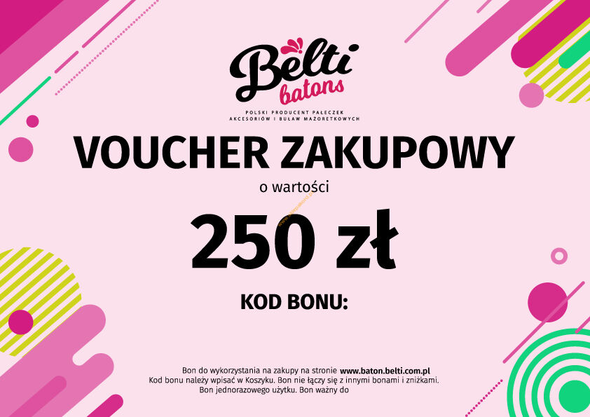 Bon podarunkowy voucher 250 zł WERSJA DRUKOWANA A5
