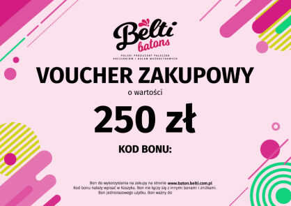 Bon podarunkowy voucher 250 zł WERSJA DRUKOWANA A5