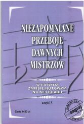 Książka - Niezapomniane Przeboje Dawnych Mistrzów III