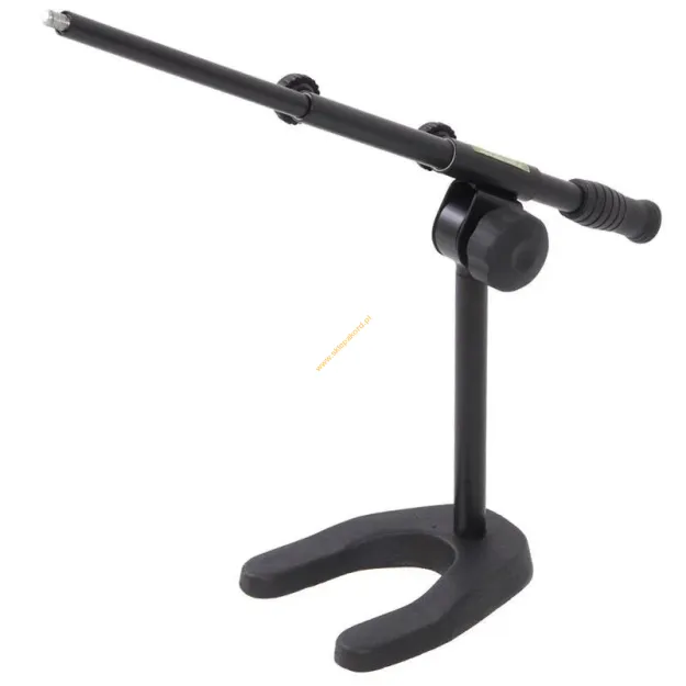Statyw mikrofonowy stołowy teleskopowy krótki STIM M-01