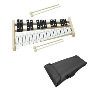 Dzwonki chromatyczne 27-tonowe AKORD + 4 pałki + pok czarny