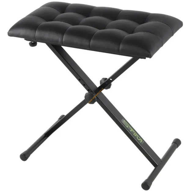 Ława - siedzisko czarne pikowane STIM ST-10BK