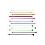 Pałka mażoretkowa FULL COLOR Fashion White KAMALEON 11mm 50 cm (20