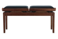Ława do pianina podwójna Deluxe Double Drzewo orzechowe mat GEWA - 4