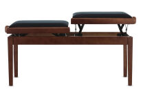 Ława do pianina podwójna Deluxe Double Drzewo orzechowe mat GEWA - 5