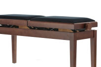 Ława do pianina podwójna Deluxe Double Drzewo orzechowe mat GEWA - 11
