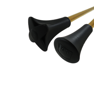 Pałka pałeczka baton mażoretkowa twirlingBELTI PMT1G NIKIEL ZŁOTY czarna