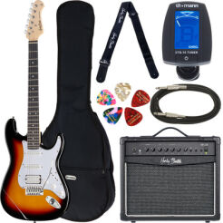 Zestaw gitarowy Harley Benton ST-20HSS SB Standard Bundle
