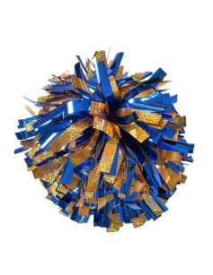 Pompon Holographic MIX GOLD&METALLIC ROYAL BLUE złoto-niebieski 35 cm (6")