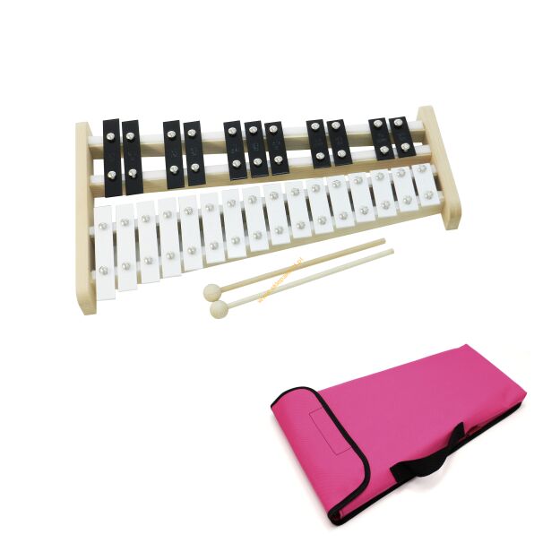 Dzwonki chromatyczne 27-tonowe AKORD + pok różowy