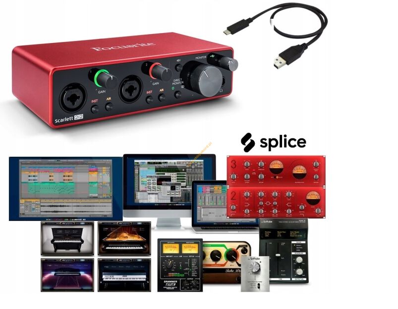 Interfejs 2-kanałowy Audio USB 2.0 Focusrite Scarlett 2i2 3rd Gen