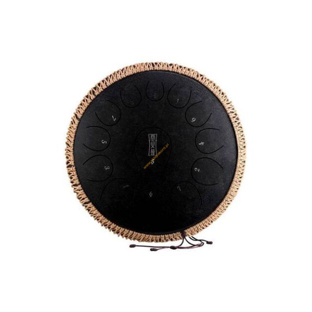 Tongue Drum round  14''13 ton Hluru TY13-14-inkblack