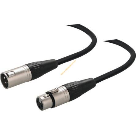 Kabel mikrofonowy XLR męski - XLR Żeński 1m SAMURAI SMXX200L1