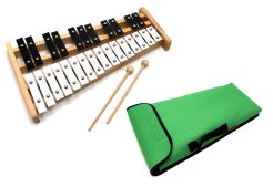 Dzwonki Chromatyczne 27-tonowe cymbałki + POKROWIEC ZIELONY