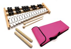 DZWONKI Chromatyczne CYMBAŁKI + POKROWIEC RÓŻOWY + KLAWES