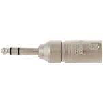 Wtyk XLR M - Jack 6,3 stereo NA3MP - 3