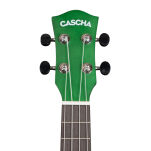 Ukulele koncertowe Cascha Linden Green z pokrowcem - 6