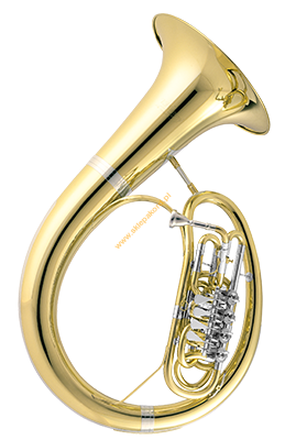 Helikon F mosiądz lakier 4 wentyle CHL 621-4Cerveny