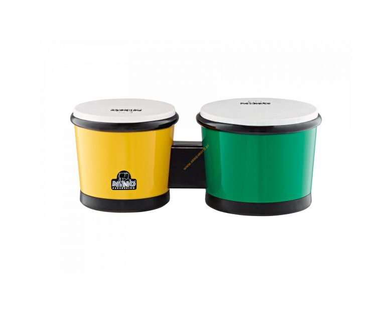 Bongosy Plastikowe Dla Dzieci NINO Zielono-Żółte