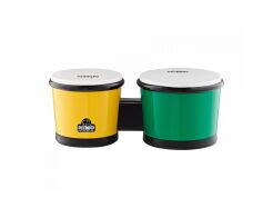 Bongosy Plastikowe Dla Dzieci NINO Zielono-Żółte