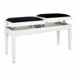 Ława do pianina podwójna Thomann KB-247WHM - 2