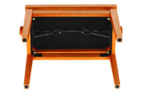 Ława do pianina Deluxe klnowy matowy Siedzisko czarne GEWA - 9