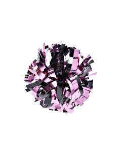 Pompon Metallic MIX BLACK PINK czarno-różowy 35 cm (6")