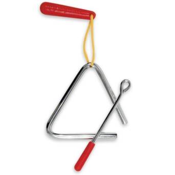 RHYTHMIX Triangle Czerwony Uchwyt LATIN PERCUSSION