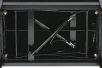 Ława do pianina Czarny mat Siedzisko czarne Deluxe Autolift Vinyl GEWA - 4