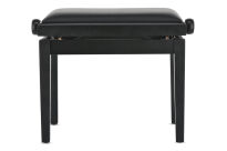 Ława do pianina Deluxe Vinyl Czarny mat Siedzisko czarne GEWA - 3