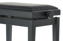 Ława do pianina Deluxe Vinyl Czarny mat Siedzisko czarne GEWA - 6