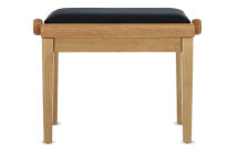 Ława do pianina Deluxe dębowy matowy Siedzisko czarne GEWA - 7