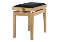 Ława do pianina Deluxe dębowy matowy Siedzisko czarne GEWA - 8