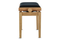 Ława do pianina Deluxe dębowy matowy Siedzisko czarne GEWA - 11