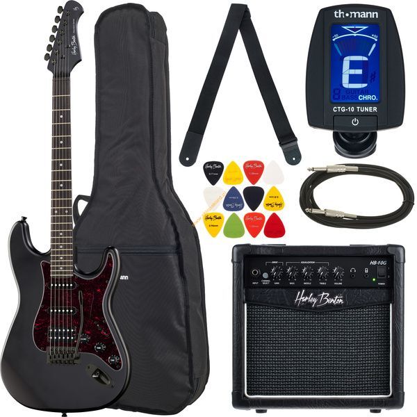 Zestaw gitarowy Harley Benton ST-20HSS Standard SBK Set