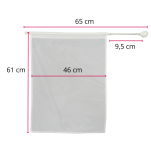 Flaga mażoretkowa BELTI FMT3 Z2 cukierkowy róż dł. 65 cm (46 x 61) - 5