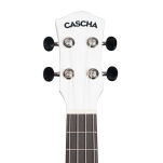 Ukulele koncertowe Cascha Linden White z pokrowcem - 6