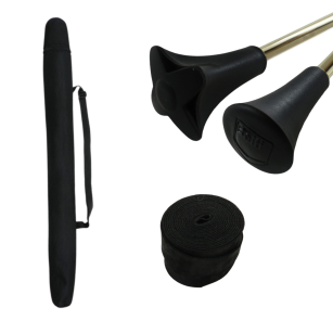 Pałka Mażoretkowa Czarna - Zestaw