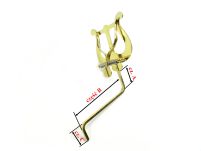 Lirka uniwersalna WYGIĘTA RMB duża, dwa dociski, nikiel, długa 19cm - 2