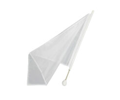 Flaga mażoretkowa BELTI FMT3 Z3 biała 65 cm (46 x 61)