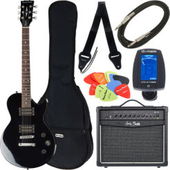 Zestaw gitarowy Harley Benton SC-200 BK Student Serie Bundle
