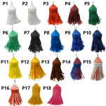 Chwosty pompony ręcznie robione P3 czerwony - 2